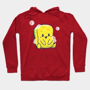 Cute Sponge With Bubble Cartoon Hoodie